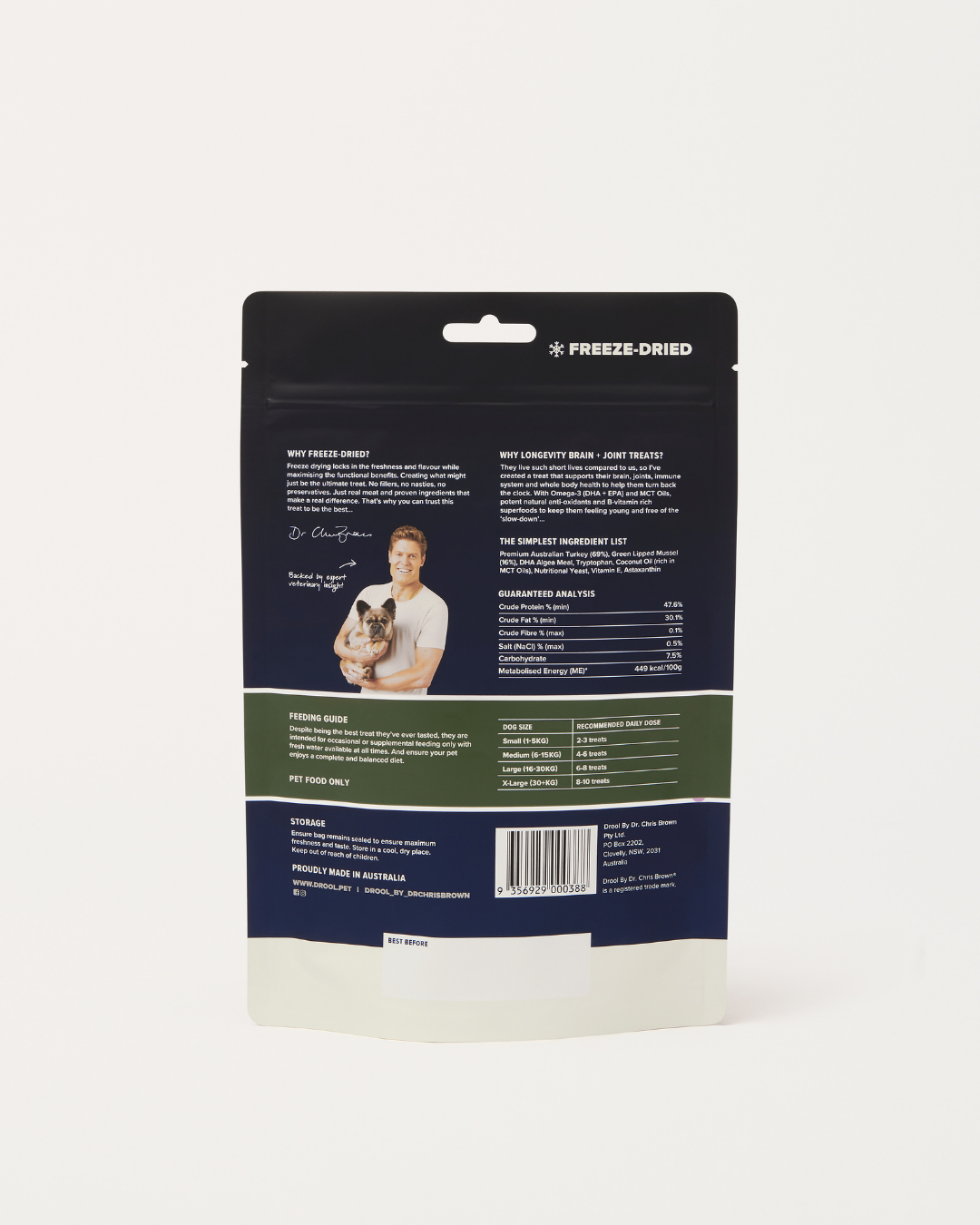 Longevity Brain + Joint Freeze Dried Dog Treats