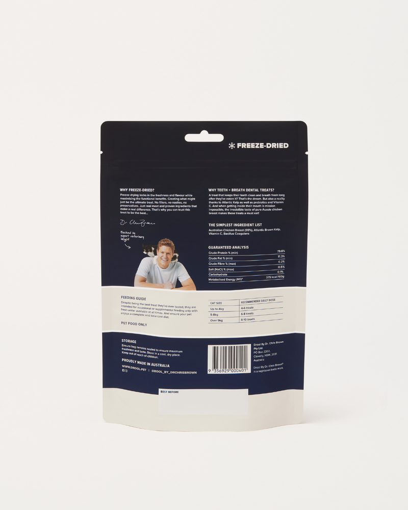 Teeth + Breath Freeze Dried Cat Treats