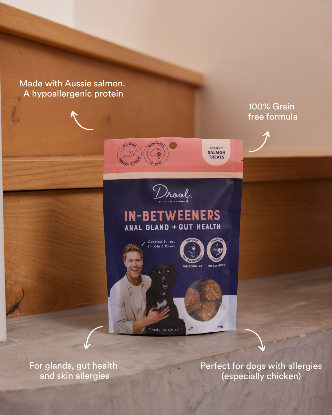 In-Betweeners Gland + Gut Health Treats Salmon