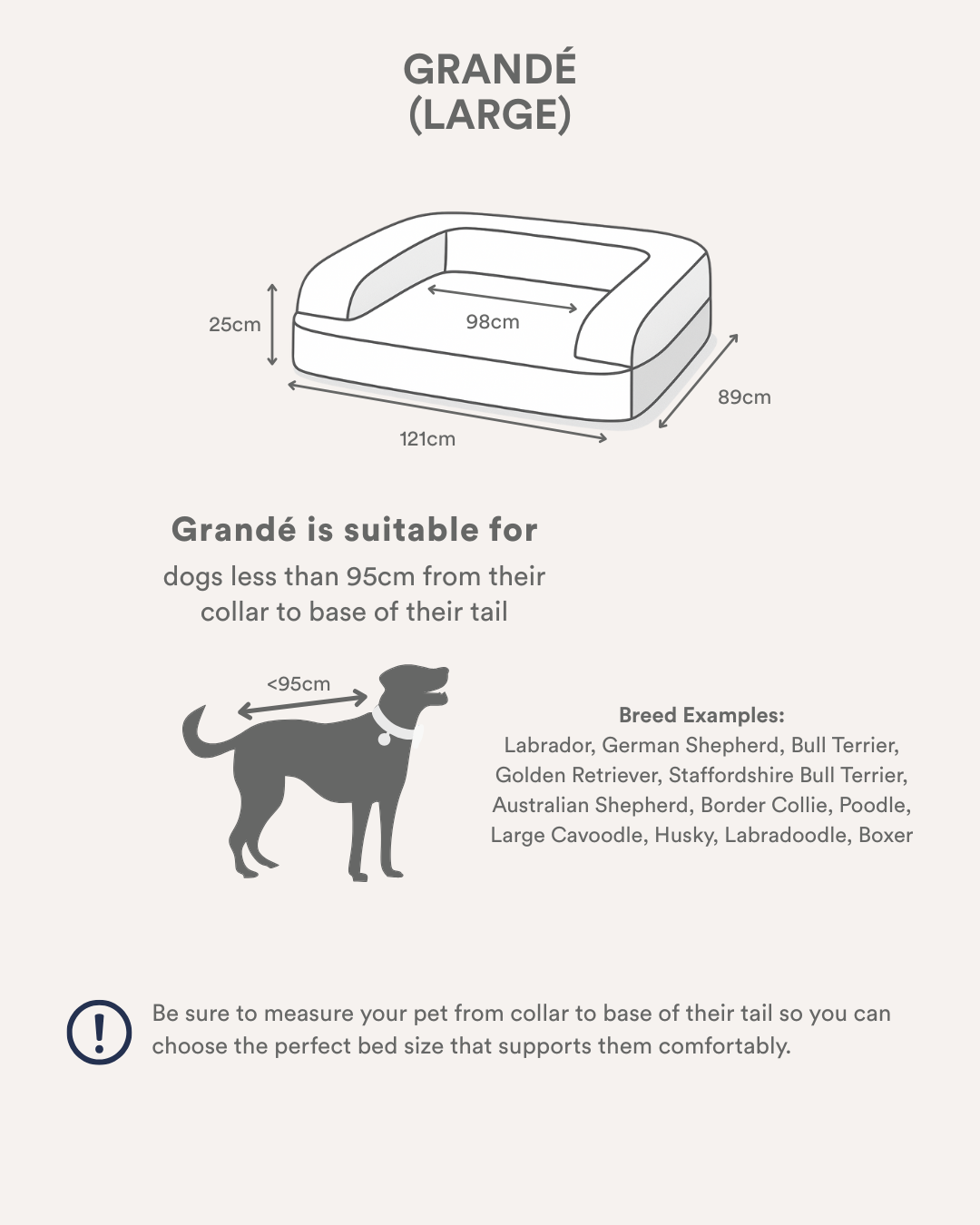 The SpineAlign™ Dream Bed - Grandé (Navy)