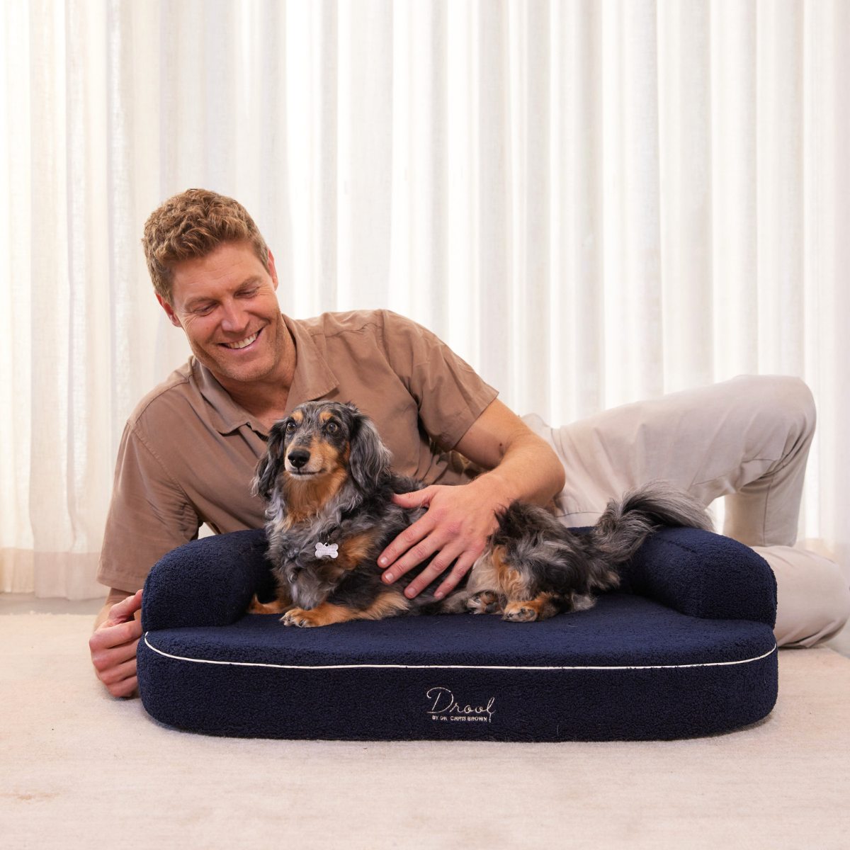 The SpineAlign™ Dream Bed - Grandé (Navy) – Drool by Dr. Chris Brown